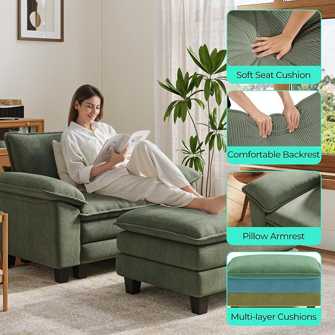 LINSY HOME Cloud Sofa Accent Chair - Image 4