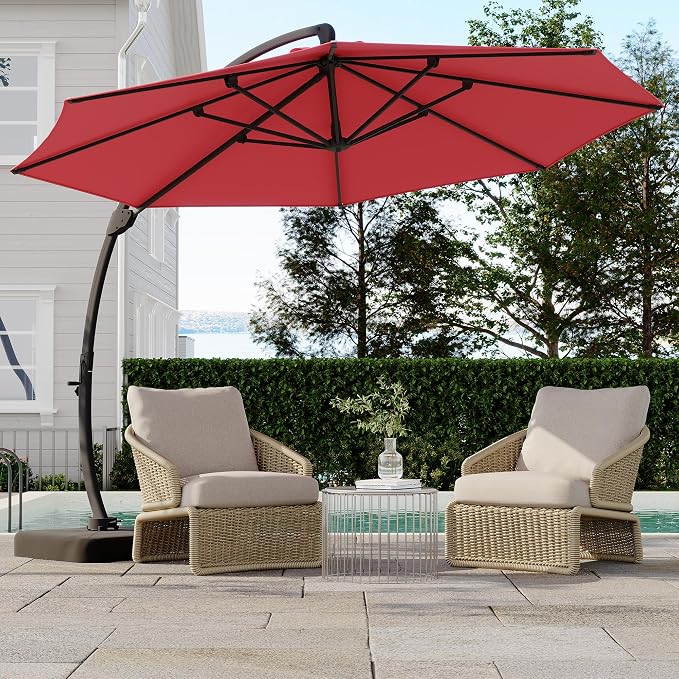 GarveeLife 11FT Cantilever Patio Umbrella - Image 9