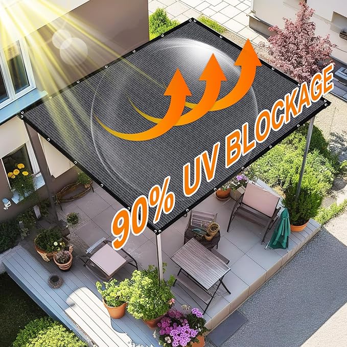 Artpuch 90% Sun Shade Cloth, 3 x 6 FT Pergola Shade Cover Canopy - Image 3