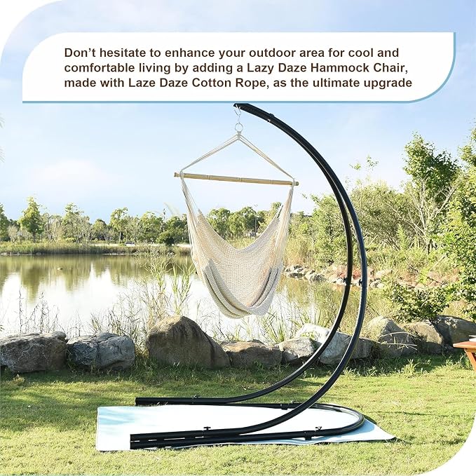 Lazy Daze Hammocks Chair Caribbean Hanging Rope Weaving Chair - Image 6