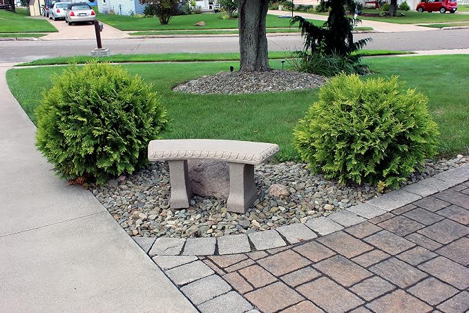 Emsco Group 2306-1AZ Garden Bench – Natural Sandstone Appearance – Made of - Image 4