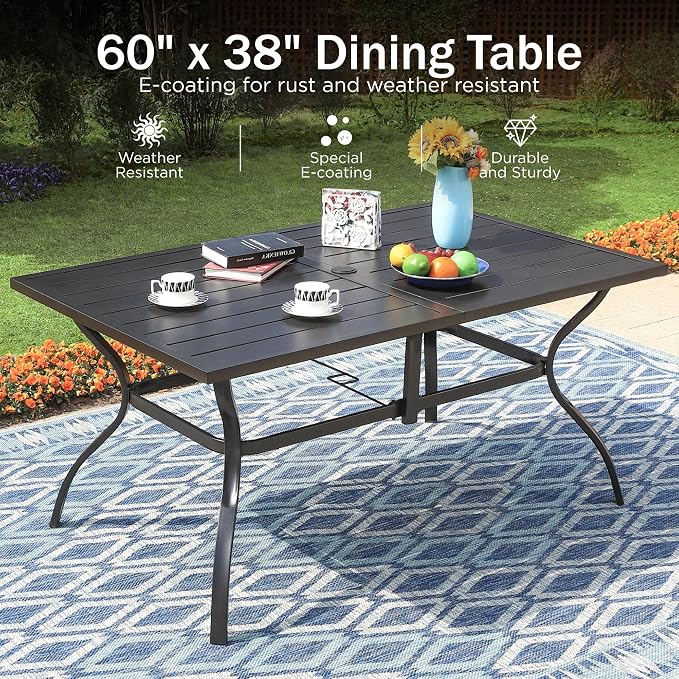 PHI VILLA 7 Pieces Outdoor Dining Set - Image 2