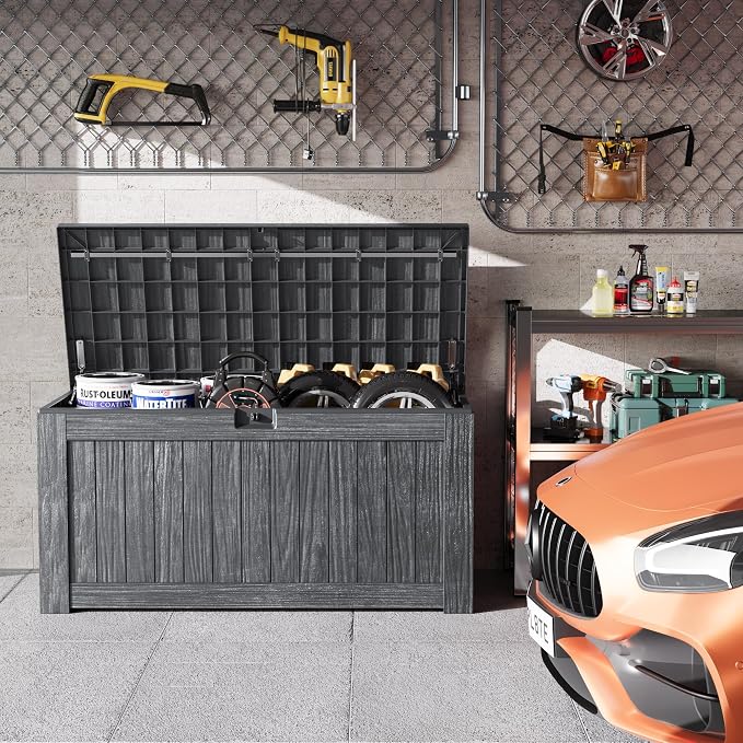 Greesum Outdoor Storage Box 120 Gallon Storage Bin - Image 3