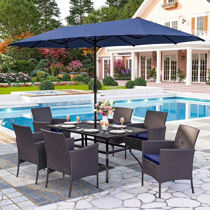 PHI VILLA 7 Piece Outdoor Dining Set - Image 6
