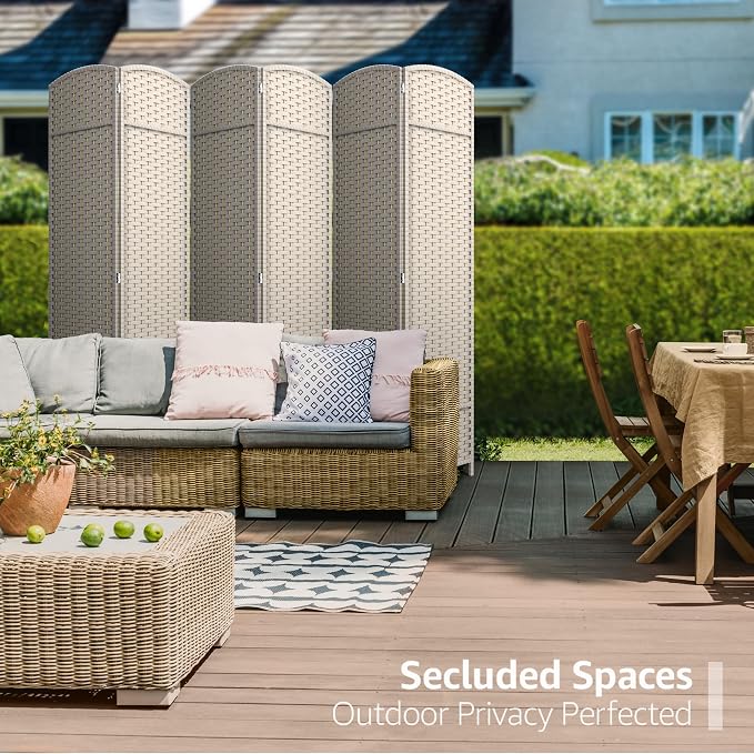 Sorbus 6 Panel Room Divider 6 ft. Tall - Image 4