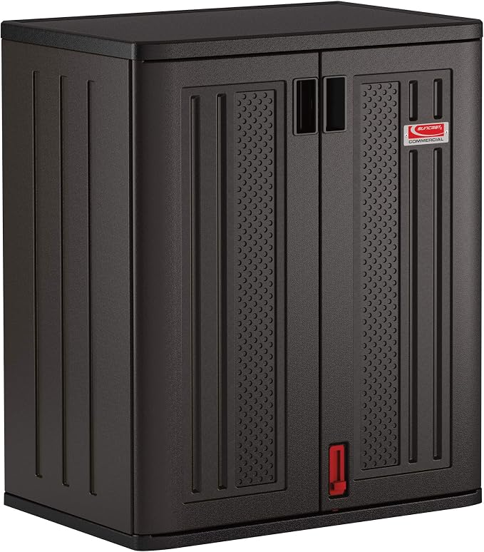 Suncast Heavy-Duty Resin Outdoor Storage Cabinet, Made in The USA by SuncastCommercialProducts