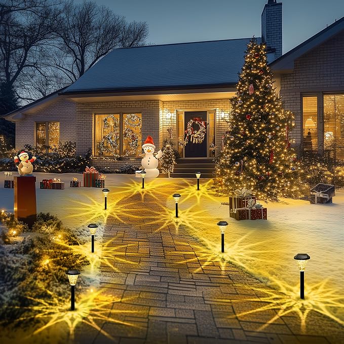 GIGALUMI 12 Pack Solar Lights Outdoor Waterproof, Outdoor Solar Lights - Image 7