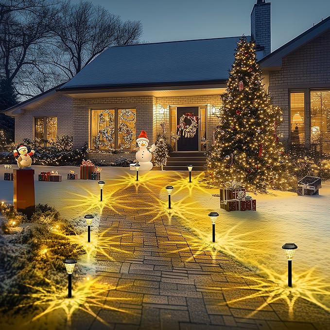 GIGALUMI 10 Pack Solar Lights Outdoor Waterproof, Outdoor Solar Lights - Image 7