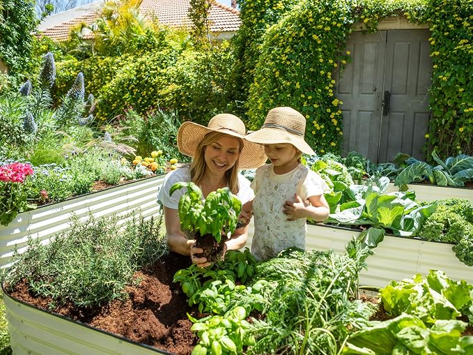 9-in-1 Galvanized Steel Raised Garden Bed // 8×2×1.5 ft Modular Planter - Image 3