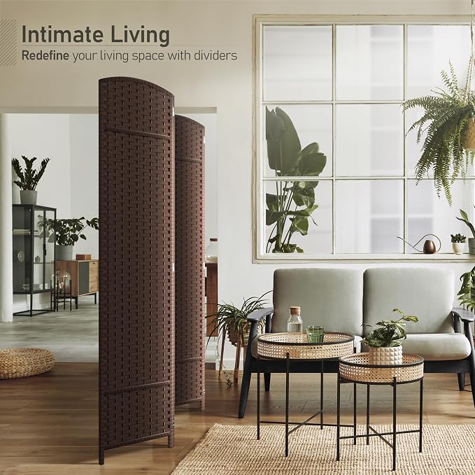 Sorbus 4 Panel Room Divider 6 ft. Tall - Image 2