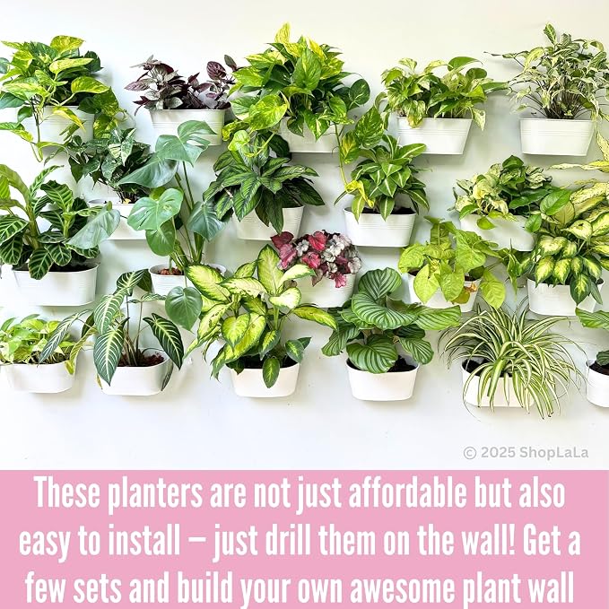 LaLaGreen Outdoor Rail Planter Metal Iron Hanging Flower Pot Deck Railings - Image 8