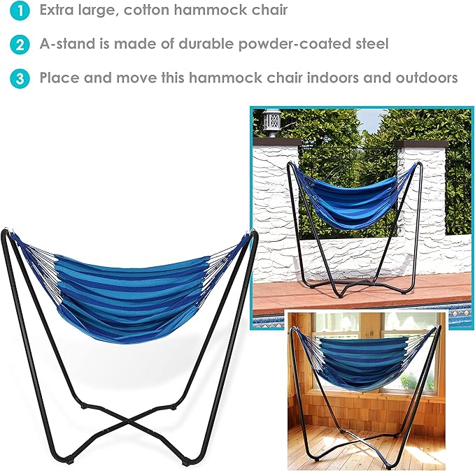 Sunnydaze Hanging Hammock Chair - Image 2
