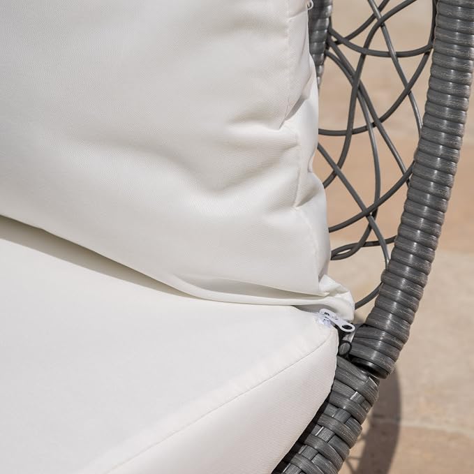 GDFStudio Outdoor Wicker Overhead Canopy Daybed Water Resistant Cushion - Image 4