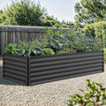 YITAHOME 96x48x24 in Galvanized Raised Garden Bed Kit, Large Metal Planter Box by YITAHOME