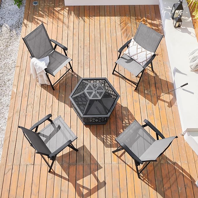 Yaheetech Patio Dining Chairs Set of 4 - Image 2