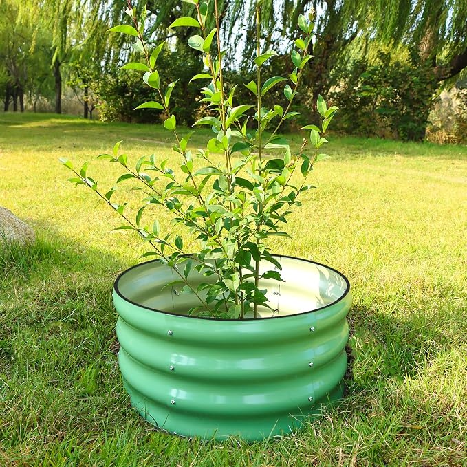SnugNiture 3 Pcs 2x2x1ft Round Galvanized Raised Garden Bed Kit Outdoor - Image 5