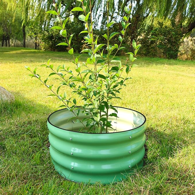SnugNiture 2x2x1ft Round Galvanized Raised Garden Bed Kit Outdoor, Metal - Image 5