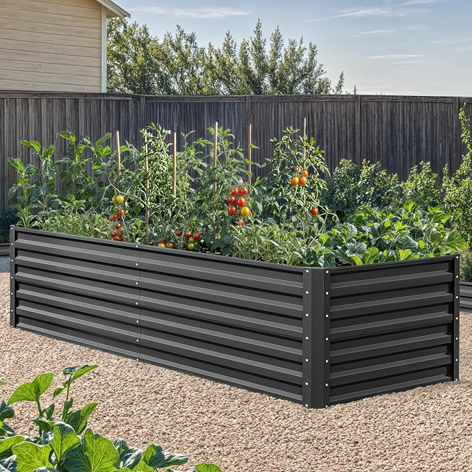 YITAHOME 6x3x2ft 2pcs Large Raised Garden Bed Kit, Galvanized Metal Planter Box - Image 3