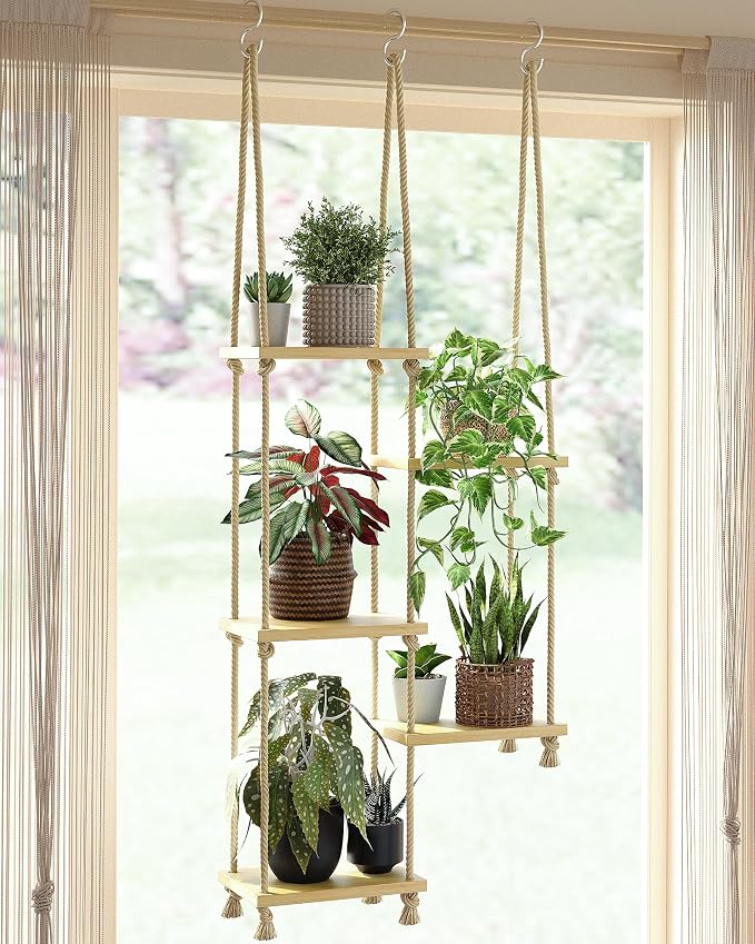 Window Plant Shelves Macrame Plant Hanger Floating Shelves Window Sill Shelf by Gentingbro
