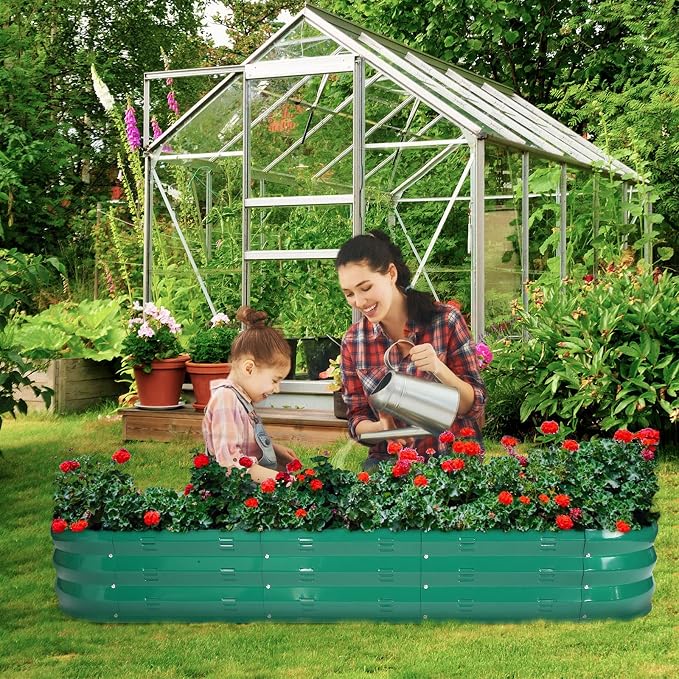 GADI Raised Garden Bed Kit for Vegetables Flower Galvanized Metal Planter Boxs - Image 2