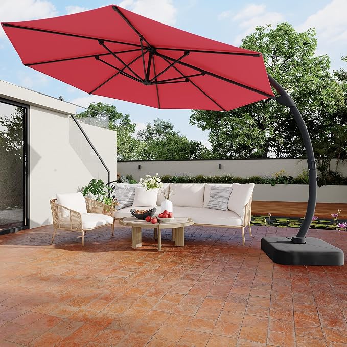 GarveeLife 11FT Cantilever Patio Umbrella - Image 8