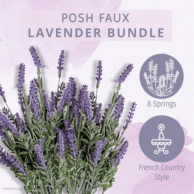 Butterfly Craze Lavender Flower Stems - Image 2