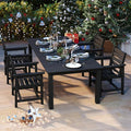 5-Piece Black Outdoor Dining Set by PatioKingdom