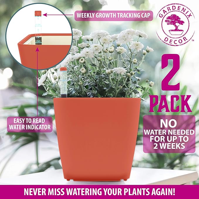 GARDENIX DECOR 5" Self Watering pots - Image 4