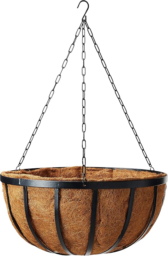 Arcadia Garden Products Coconut 1593 Solstice Round Hanging Basket Planter - Image 2