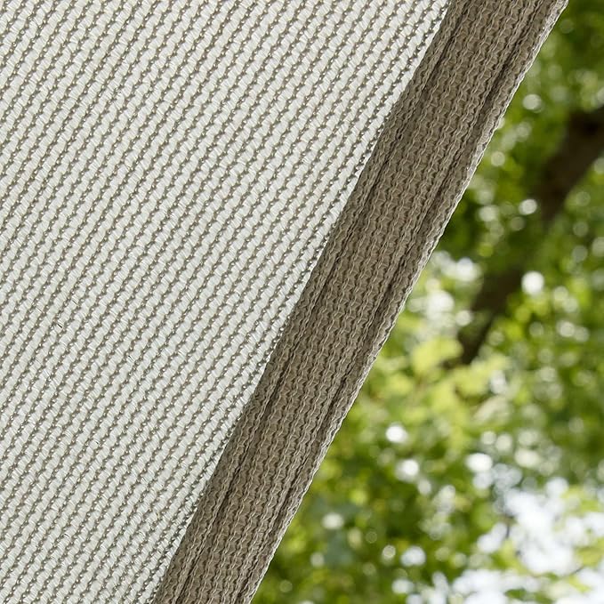Amgo Custom Size 22' x 22' x 22' Gray Triangle Sun Shade Sail UPF50+ AGTAPRT12 - Image 9