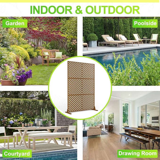 Outdoor Privacy Screen, Freestanding Privacy Fence Panels - Image 8