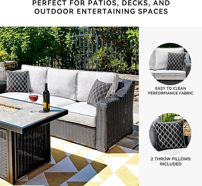 Signature Design by Ashley Beachcroft Casual Nuvella Weather Resistant Fabric - Image 5