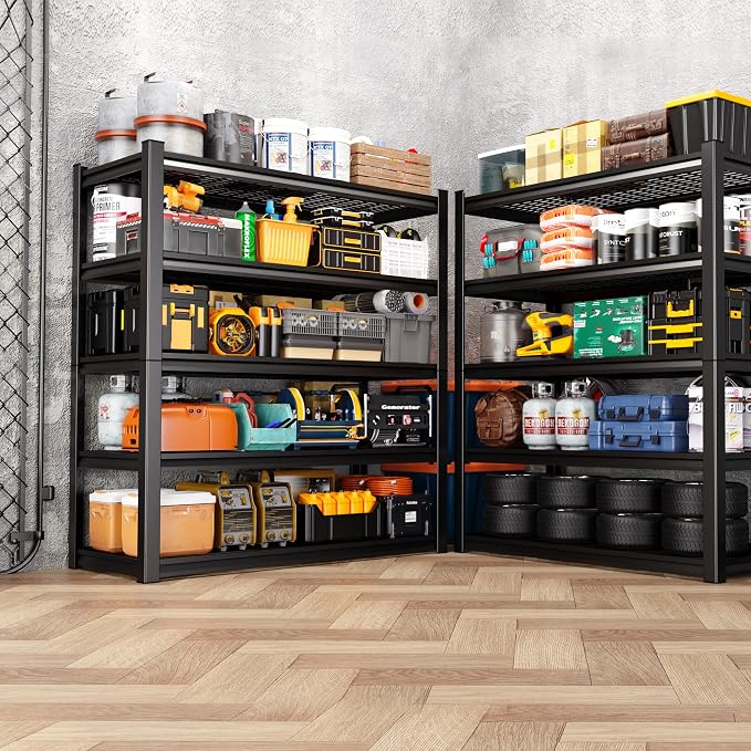72" H Garage Shelving Heavy Duty Storage Shelves, Adjustable Metal Shelving Unit - Image 8