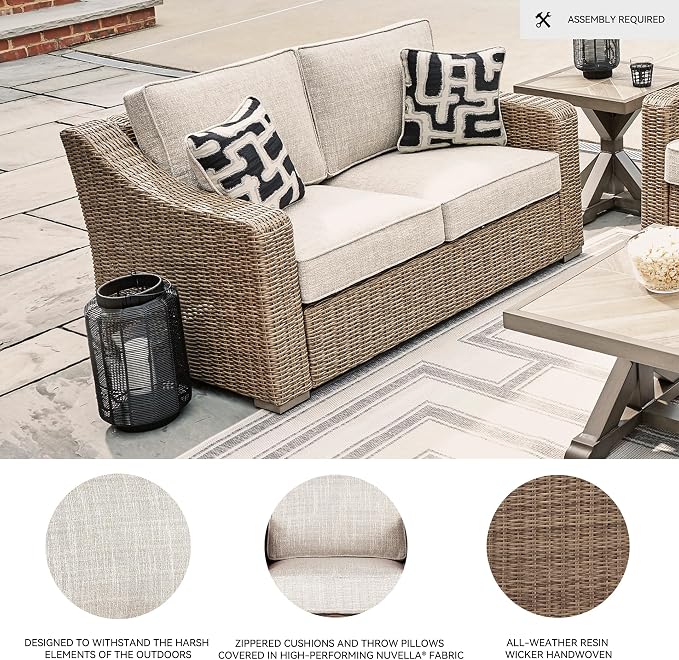 Signature Design by Ashley Beachcroft Casual Nuvella Weather Resistant Fabric - Image 4