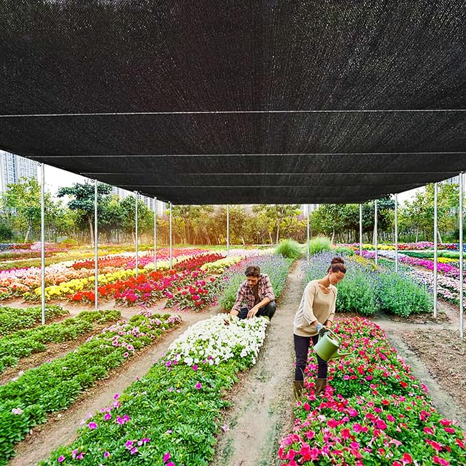 QLOFEI 18x36 FT Shade Cloth for Garden, 80-90% Sunblock Neting Cover - Image 3