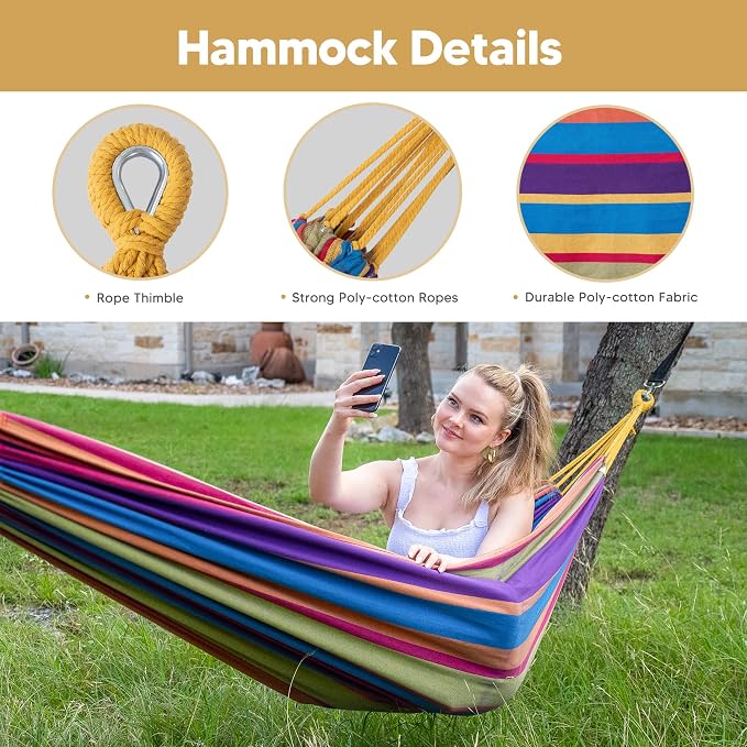 SUNCREAT Portable Large Hammock - Image 3