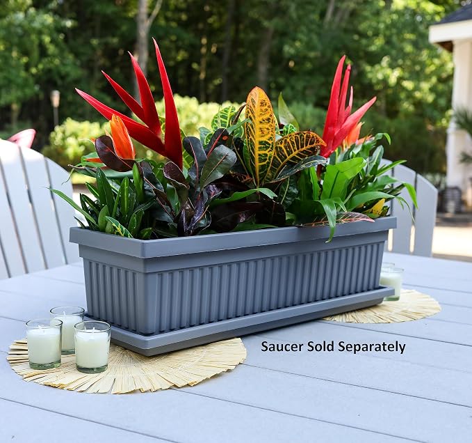 The HC Companies 30 Inch Venetian Rectangular Window Planter Box - Image 2