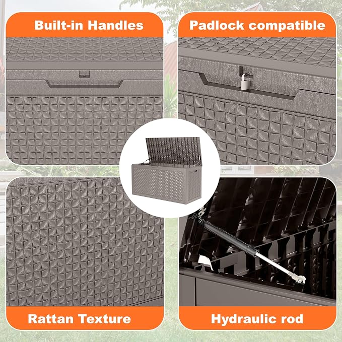 ROJIK Outdoor Storage Housing Deck Box - Image 3