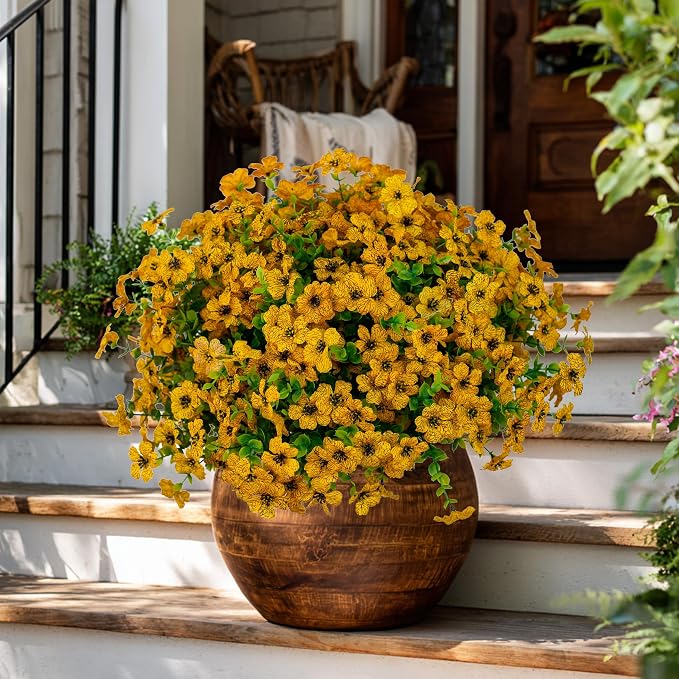 Artificial Fall Flowers for Outdoors Fake Mums - Image 6