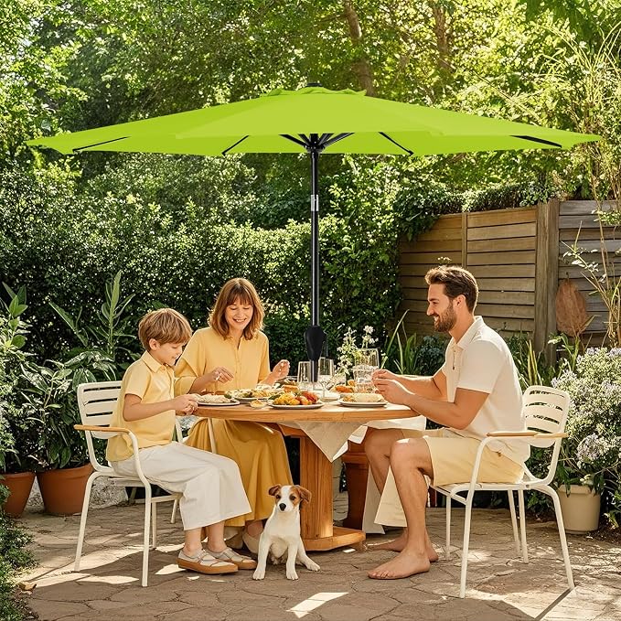 MEWAY 10ft Patio Umbrella Outdoor Table Umbrellas - Image 2