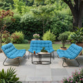 Crestlive Products Outdoor Loveseat 3PCS, Outdoor Sofa Set, All-Weather Boho by CrestliveProducts