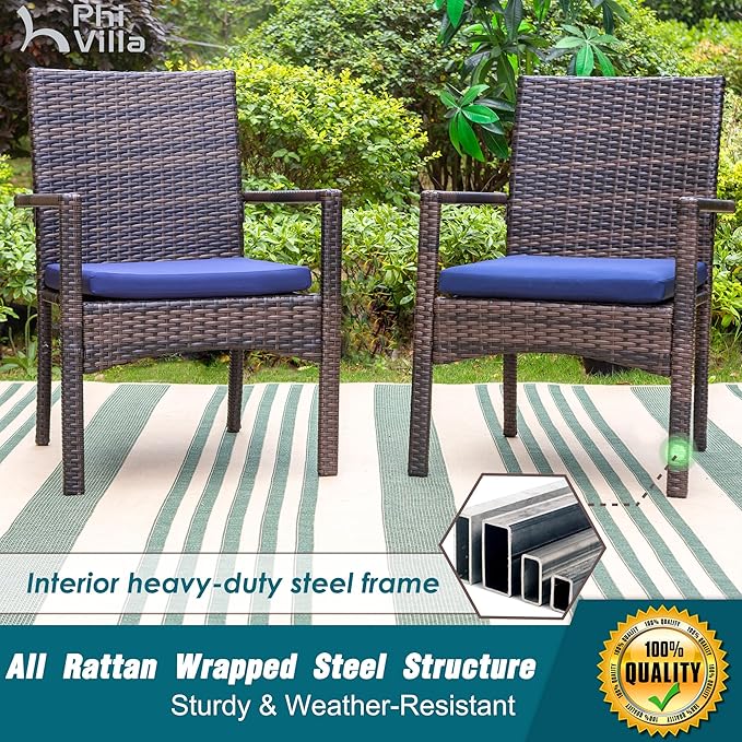 PHI VILLA 7 Pieces Outdoor Dining Set - Image 4