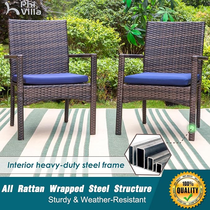 PHI VILLA 7 Piece Outdoor Dining Set - Image 3