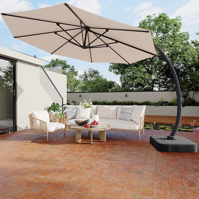 GarveeLife 11FT Cantilever Patio Umbrella - Image 8