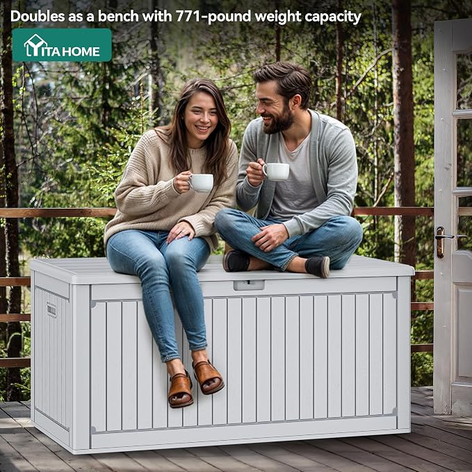 YITAHOME 260 Gallon Large Deck Box - Image 5