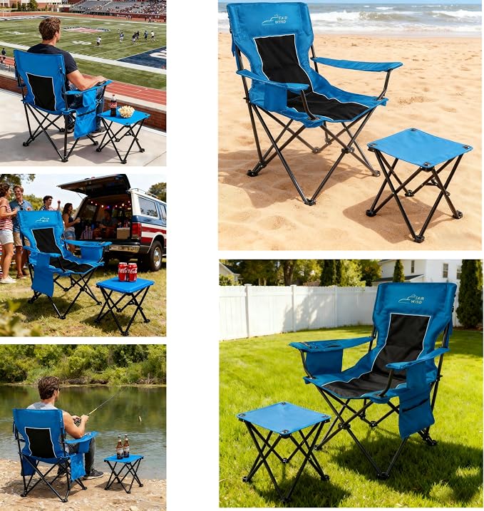 FAIR WIND Oversized Padded Camping Chair - Image 6