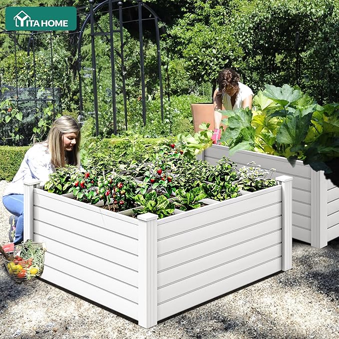 YITAHOME 4x4x2 FT Plastic Raised Garden Bed Kit, Large Outdoor Above Ground - Image 2