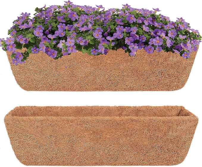Y&M 30" Coco Liner for Window Box Deck Basket Planter Trough Coconut Fiber by YM