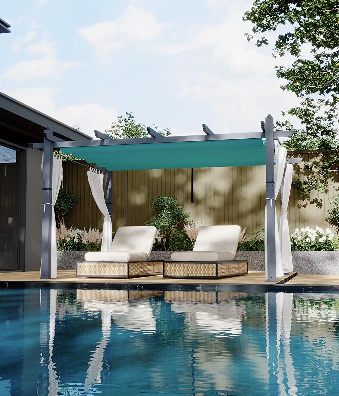 GarveeLife 10 x 13 ft Outdoor Pergol Metal Gazebo - Image 2