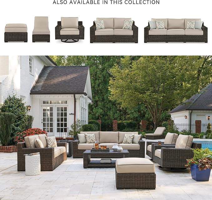Signature Design by Ashley Coastline Bay Outdoor Patio Nuvella Weather - Image 6